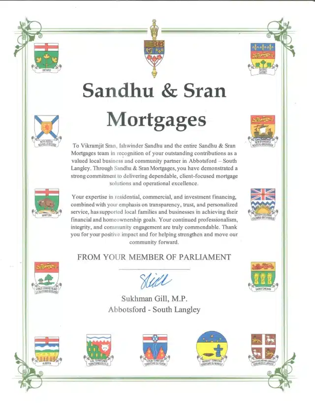 Parliamentary Recognition of Excellence